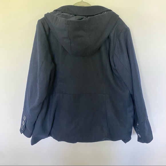 AVENUE Faux Wool Peacoat, Navy Blue, Size 22/24, RN138302 - Picture 4 of 8